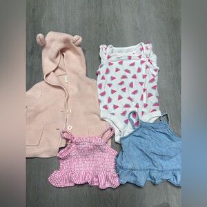 Baby Gap Little Girl Bundle Summer Clothes Size 3-6 Months